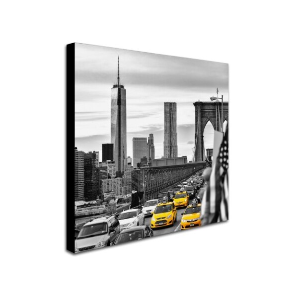 Philippe Hugonnard 'Taxis In New York' Canvas Art,18x18